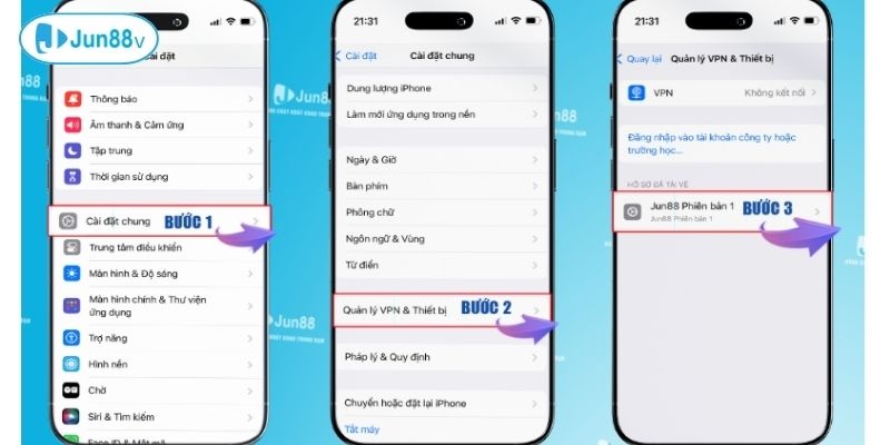Cách thức tải app JUN88 cho thiết bị iOS chỉ trong 3 phút